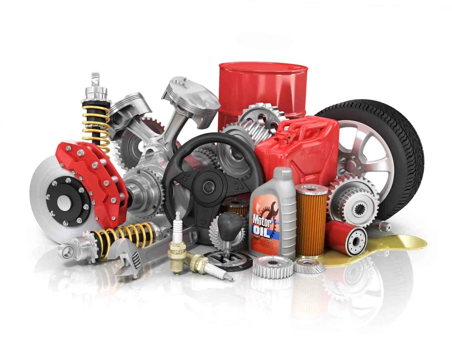 Japanese spare parts showcase